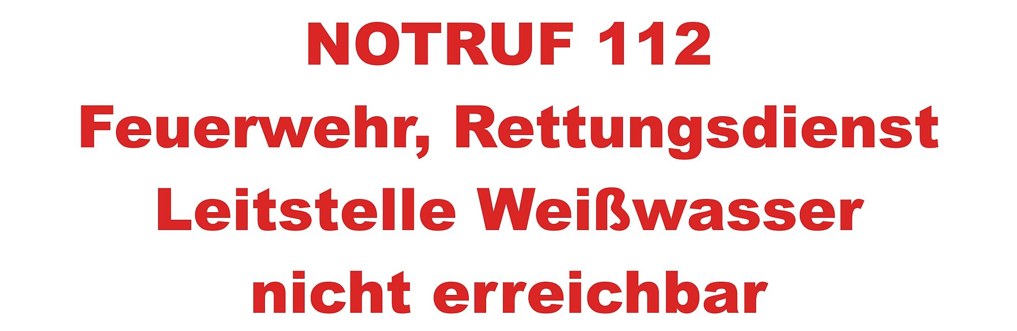 Notruf 112 nicht erreichbar