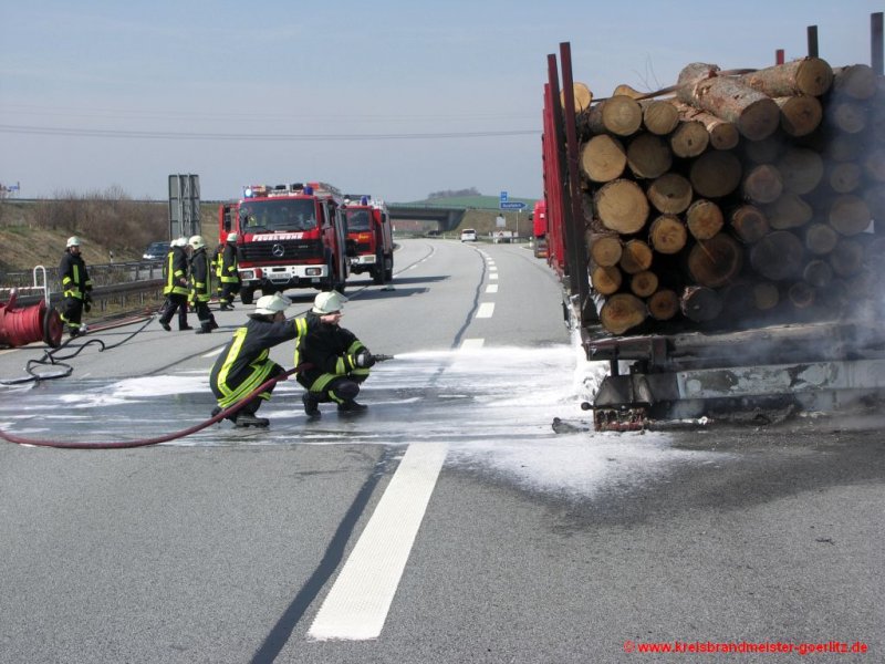 Brand Sattelauflieger BAB 4