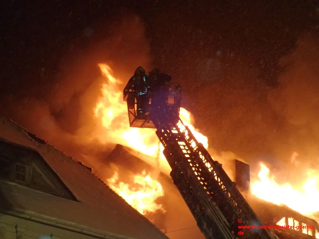 Sportgeschäft in Oberoderwitz ausgebrannt