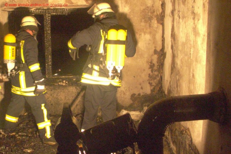 Wohnhausbrand Nieder-Seifersdorf