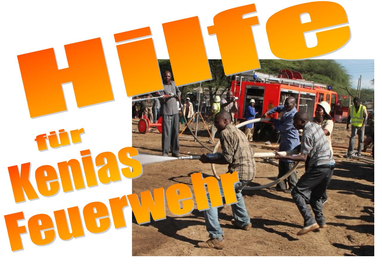 Hilfe für die Feuerwehr in Kenia